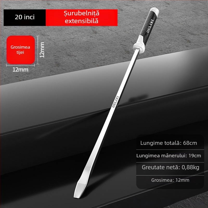 șurubelniță Phillips cu corp din plastic, mâner din oțel crom-vanadiu, cap cruce