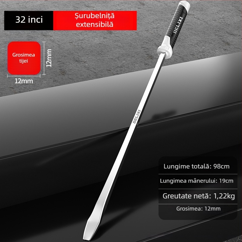 șurubelniță Phillips cu corp din plastic, mâner din oțel crom-vanadiu, cap cruce