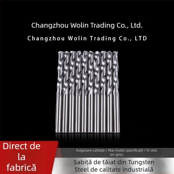 Set de burghii spiral cu ax rotund, din aliaj de wolfram, diametrul 3,85 mm, lungimea 50 mm, marca Precision Diamond Tools