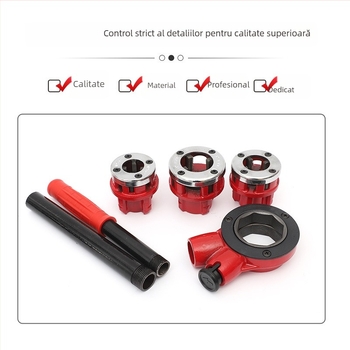 Set plăci cu balamale pentru țevi Type 62, placă cu 3 capete pentru țevi din oțel, zincate și din plastic