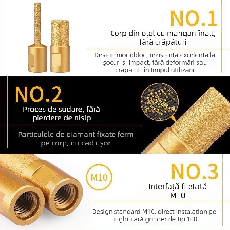 Master ding Cap de șlefuire diamantat pentru instrument de canelare – personalizabil