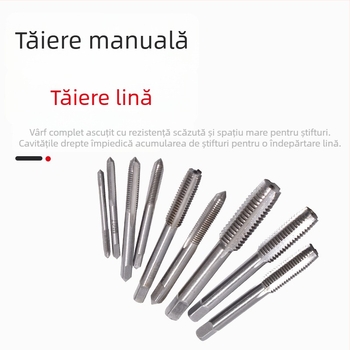Xinsen Tuo Set Manual pentru Filetare cu Țevi, Duritate Înaltă, Filetare Metrică, Scule pentru Prelucrarea Metalelor
