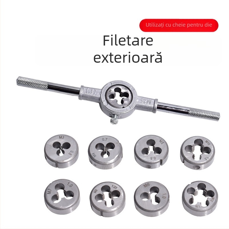 Xinsen Tuo Set Manual pentru Filetare cu Țevi, Duritate Înaltă, Filetare Metrică, Scule pentru Prelucrarea Metalelor