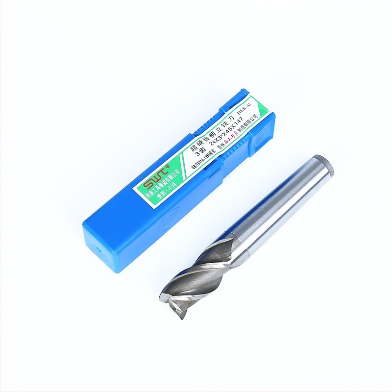 Freză verticală cu ax conic, oțel rapid, 2–4 palete, freză caneluri pentru chei, bază plată