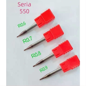 Mingguan freză CNC pentru oțel inoxidabil, carbură cu patru tăișuri, bază plată, lungime extinsă