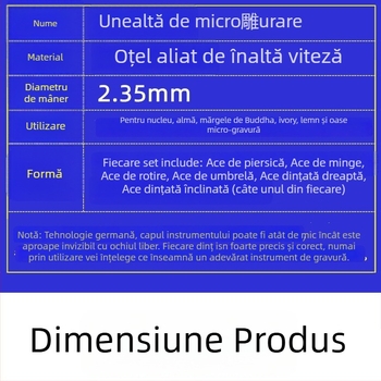 Freză pentru lemn, oțel wolfram, sculptură Ivory Wood, set de bituri pentru găurire electrică/micro-sculptură, canelură dreaptă