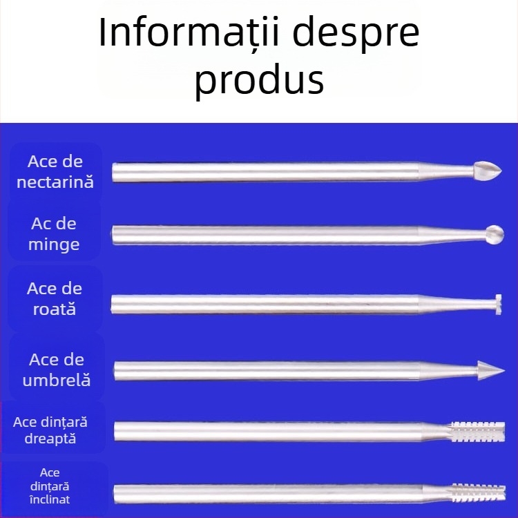 Freză pentru lemn, oțel wolfram, sculptură Ivory Wood, set de bituri pentru găurire electrică/micro-sculptură, canelură dreaptă