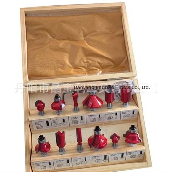 Set de freze pentru lemn cu carbură – 12 piese, ax de 1/4 inch, gravare și canelare