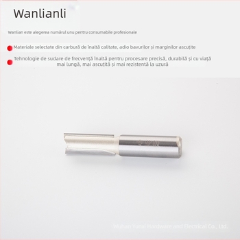 Freză de capăt Wanlian pentru lemn – design extins, dublu tăietor, canelare