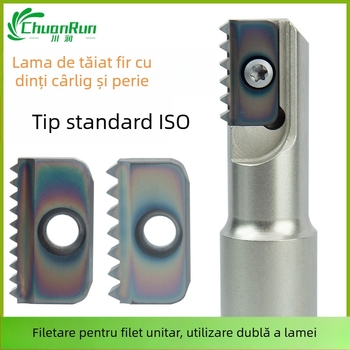 Freză ISO standard pentru filet cu dinți multipli, lamă interioară cu dinți, tijă SR