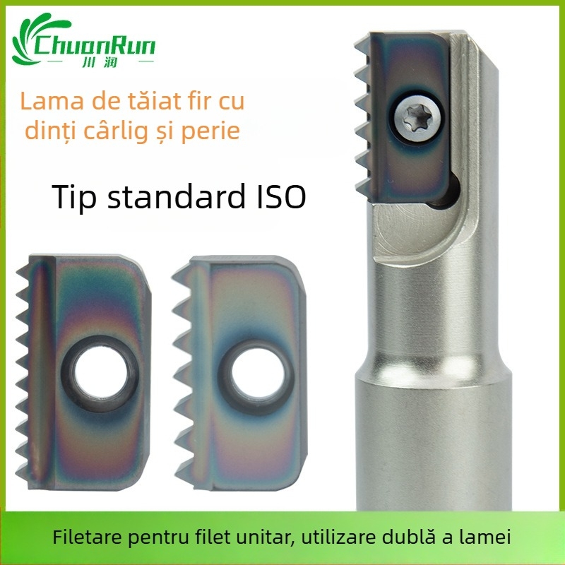 Freză ISO standard pentru filet cu dinți multipli, lamă interioară cu dinți, tijă SR