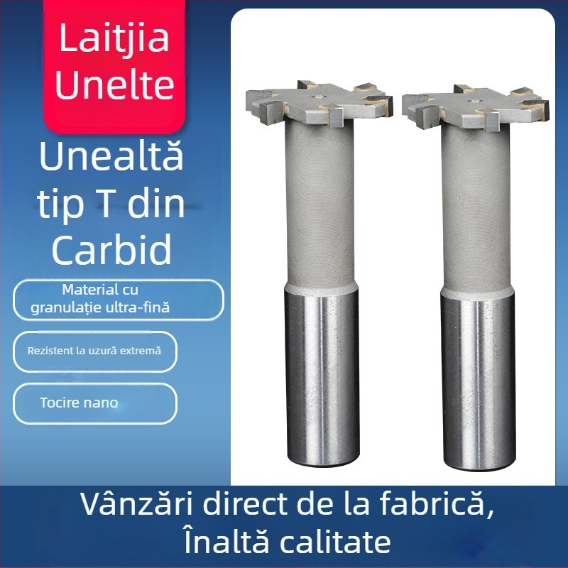 Freză pentru canelă în T, seria T56156, pentru prelucrarea oțelului aliat, potrivită pentru mașina de frezat, marca DTBD