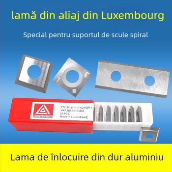 Luxembourg carbide blades – Cap de tăiere spirală pentru freză de capăt, unealtă de planare cu patru fețe