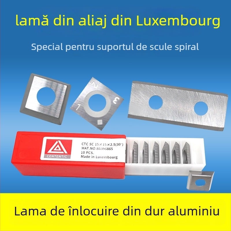 Luxembourg carbide blades – Cap de tăiere spirală pentru freză de capăt, unealtă de planare cu patru fețe