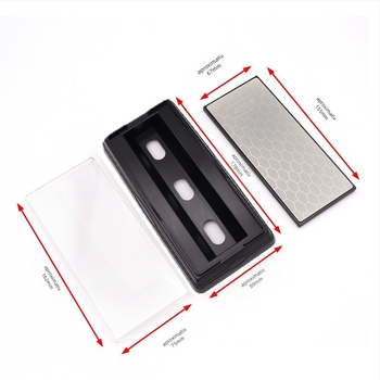 Piatră de ascuțit diamantată, dublu-față, cu suprafață fagure pentru cuțite de bucătărie și cuțite pentru os