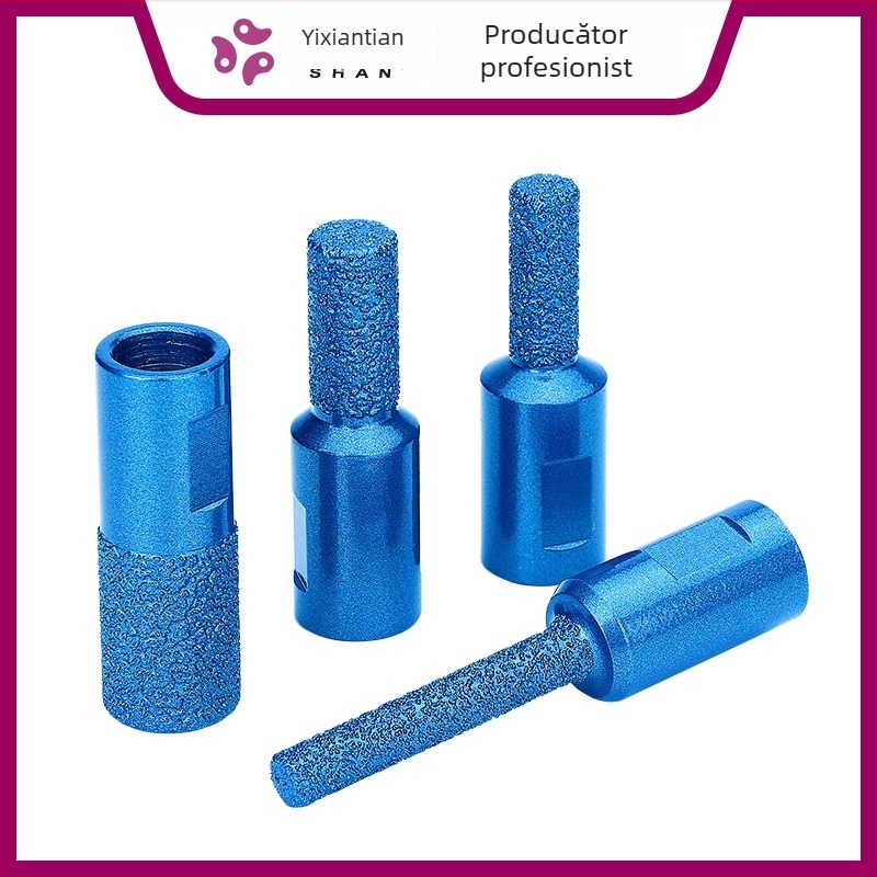 Freză pentru blaturi din marmură cu îmbinări din cuarț poros, proces de brazare, atașament la polizor unghiular