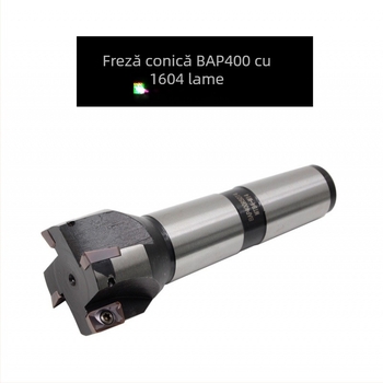 Freză indexabilă disc-end, 90°, con Morse No. 4, APMT1604, oțel carbon, fără strat