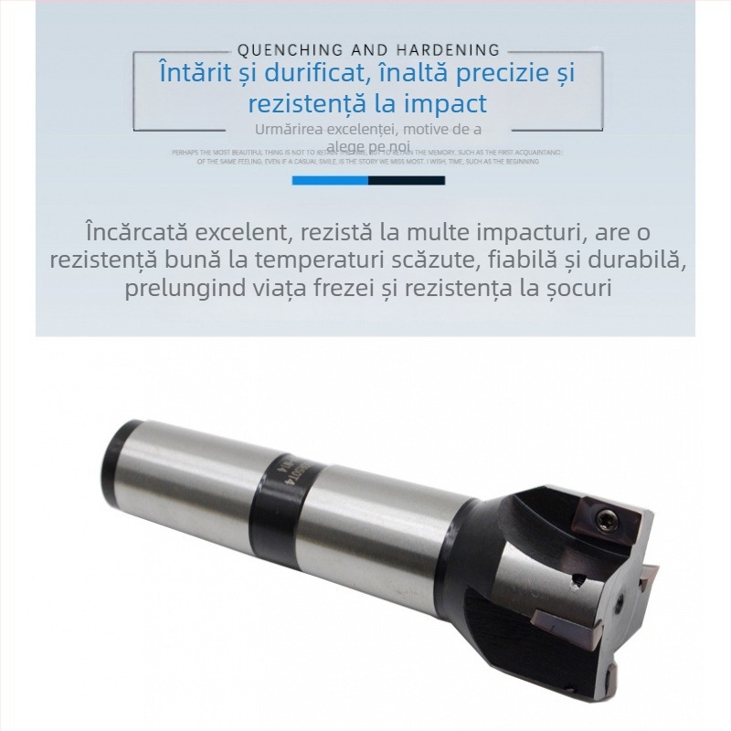 Freză indexabilă disc-end, 90°, con Morse No. 4, APMT1604, oțel carbon, fără strat