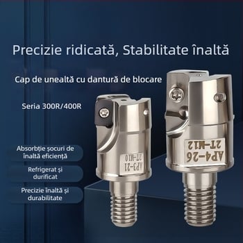 1135 Cap de frezare cu dinți de blocare, tijă de instrument CNC anti-vibrații 1604, BAP300R/BAP400R, cap frezare cu filet divizat