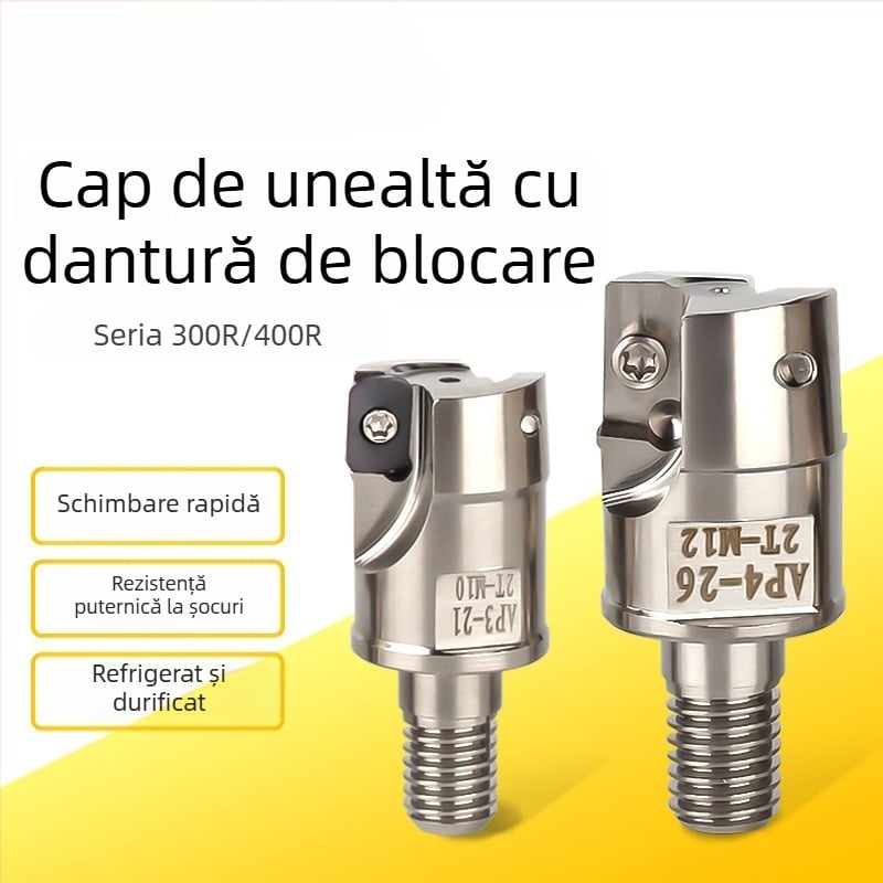 1135 Cap de frezare cu dinți de blocare, tijă de instrument CNC anti-vibrații 1604, BAP300R/BAP400R, cap frezare cu filet divizat