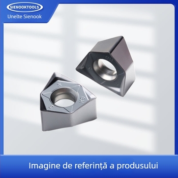 Insert dublu față din carbură pentru frezat, hexagonal, formă de piersică, CNC avansare rapidă