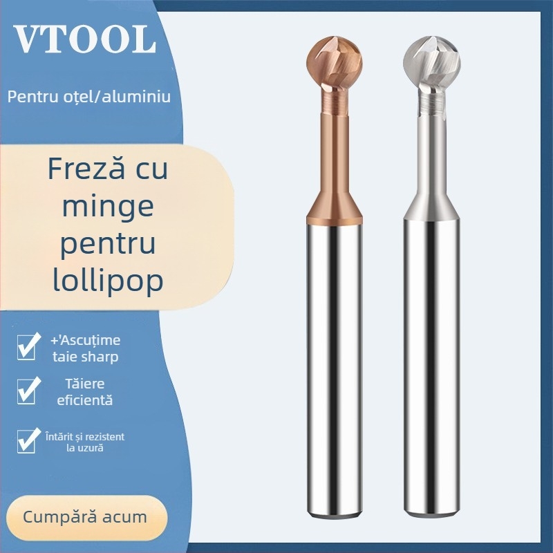 Freză cu cap sferic VTOOL; seria Ball-type milling cutter; domeniu de prelucrare: Other