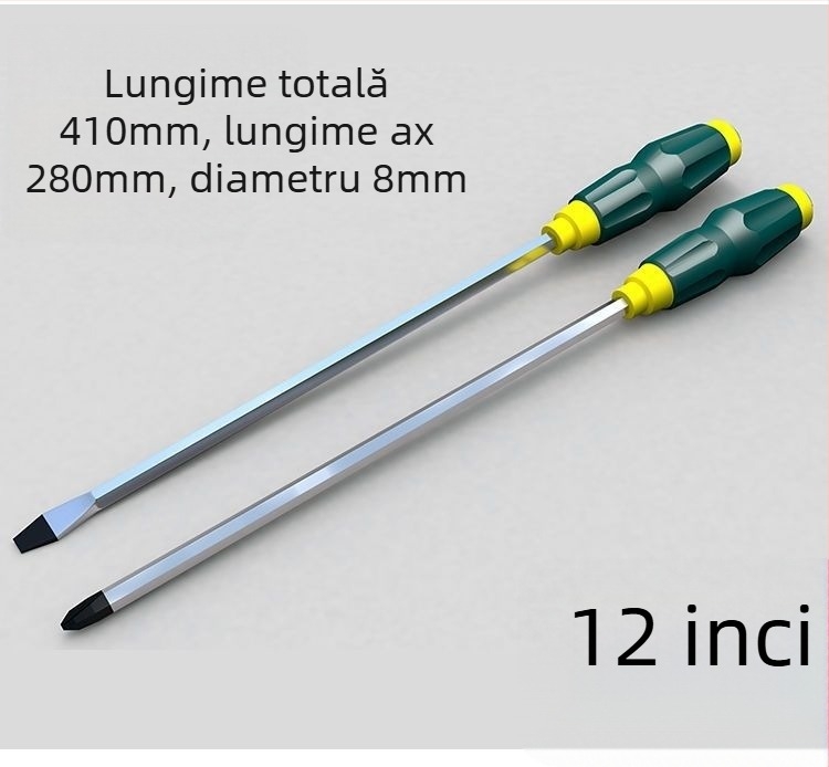 Șurubelniță Phillips magnetic din oțel Cr-V, mâner din plastic, greutate 0,24 kg