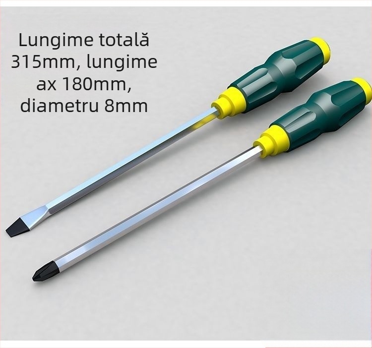 Șurubelniță Phillips magnetic din oțel Cr-V, mâner din plastic, greutate 0,24 kg