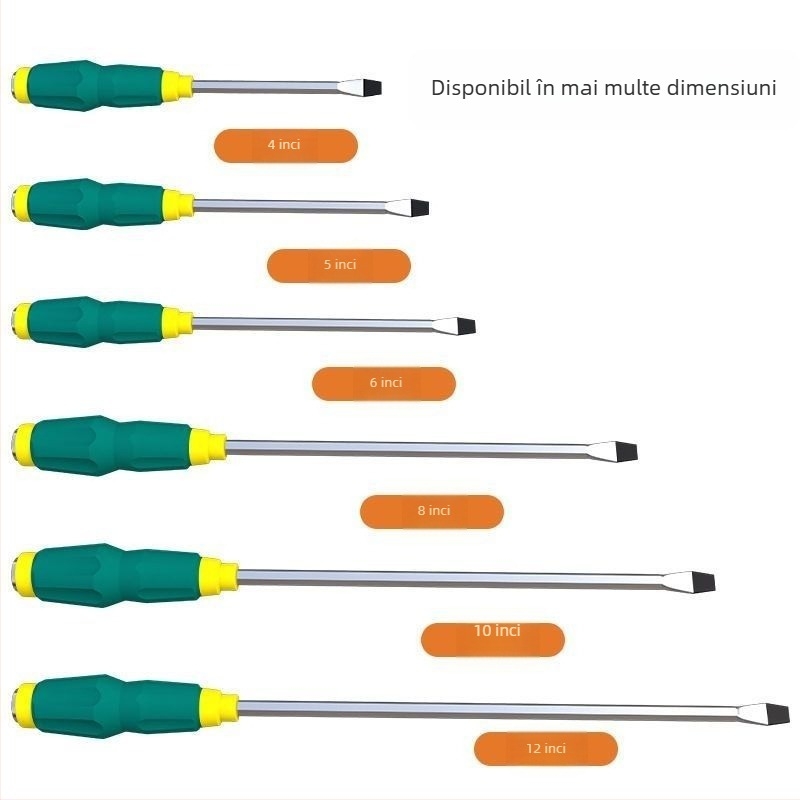 Șurubelniță Phillips magnetic din oțel Cr-V, mâner din plastic, greutate 0,24 kg