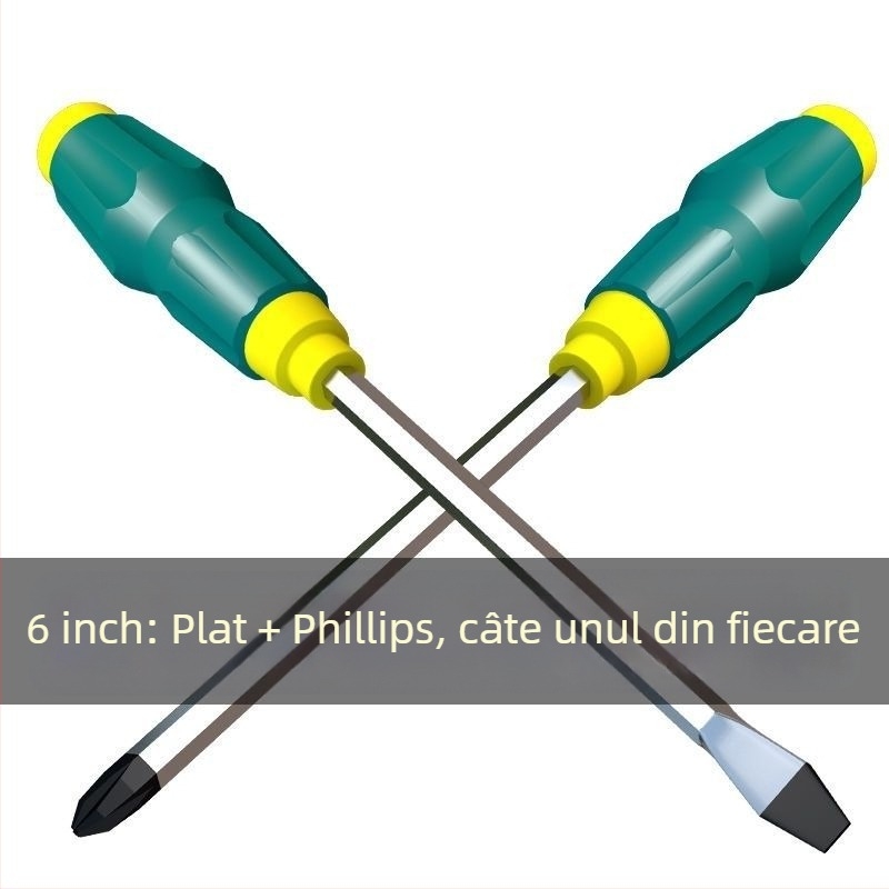 Șurubelniță Phillips magnetic din oțel Cr-V, mâner din plastic, greutate 0,24 kg
