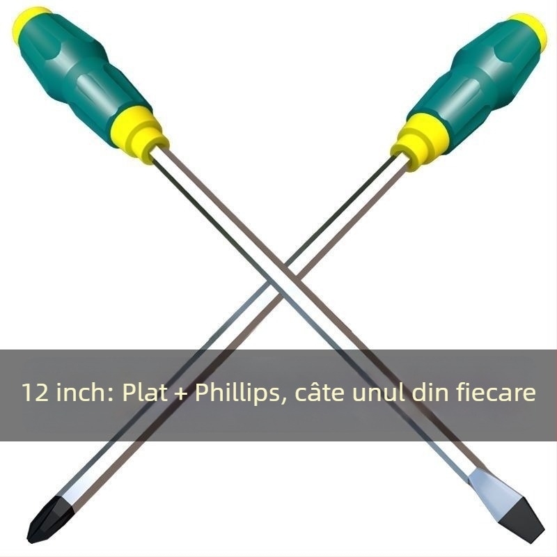 Șurubelniță Phillips magnetic din oțel Cr-V, mâner din plastic, greutate 0,24 kg