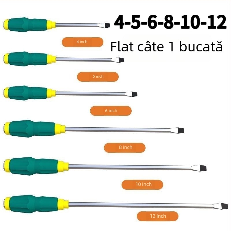 Șurubelniță Phillips magnetic din oțel Cr-V, mâner din plastic, greutate 0,24 kg