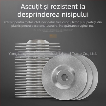 Disc de șlefuire diamant, granulație 400–1000, viteză maximă 20000 rpm, potrivit pentru șlefuire și lustruire metal și jad.