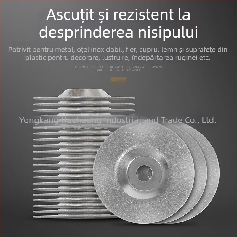 Disc de șlefuire diamant, granulație 400–1000, viteză maximă 20000 rpm, potrivit pentru șlefuire și lustruire metal și jad.