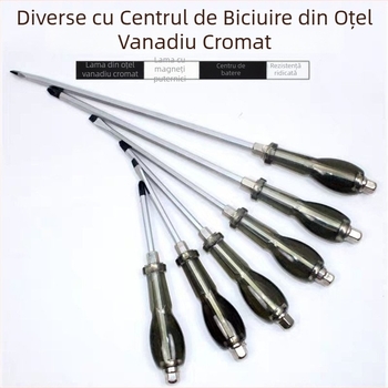 Șurubelniță magnetică industrială cu cap cruce, Walden, oțel crom-vanadiu, mâner din plastic, fără izolație