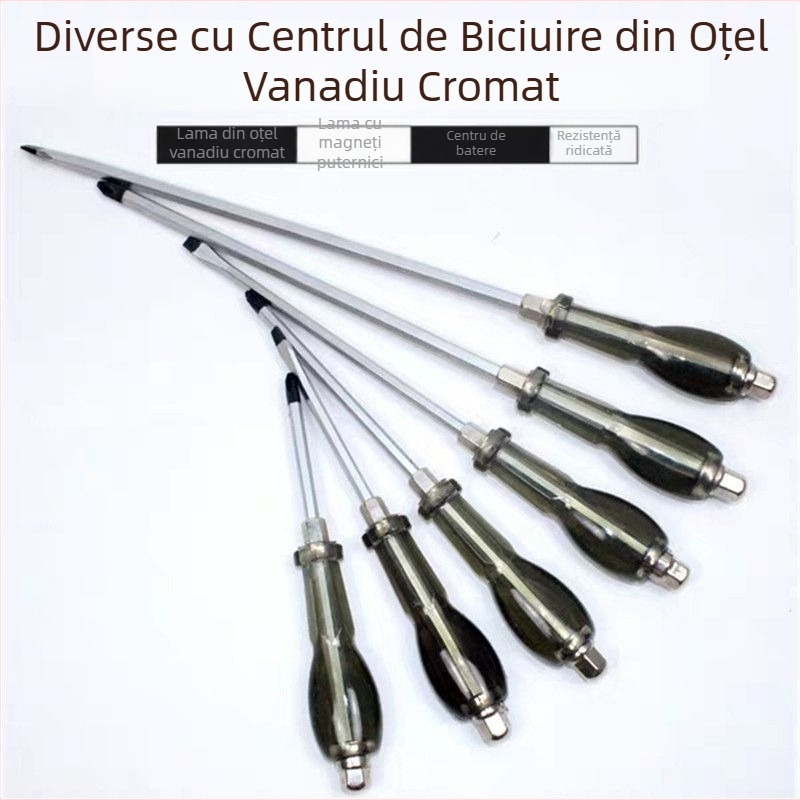 Șurubelniță magnetică industrială cu cap cruce, Walden, oțel crom-vanadiu, mâner din plastic, fără izolație