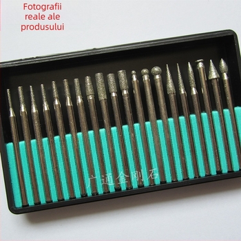Duofeng DF03 Ațe diamantate electroplătate pentru șlefuire jad, 20 buc., accesorii de șlefuire