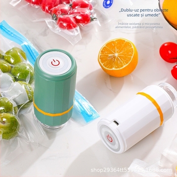 Sigilator portabil de vid, mini, reîncărcabil, carcasă ABS, capacitate sub 500 ml, greutate 200 g, control prin atingere