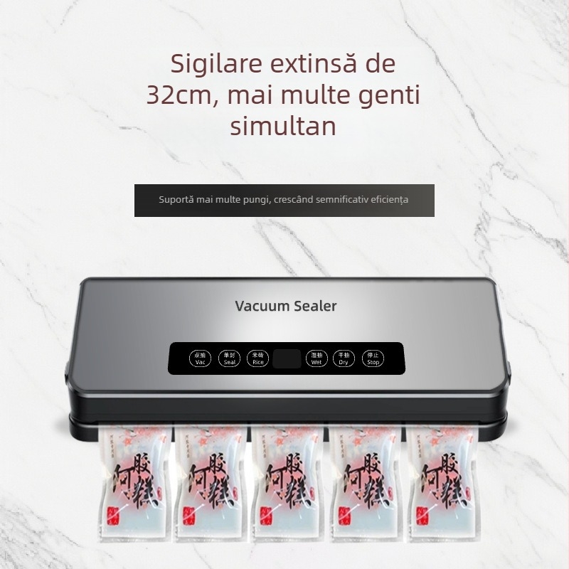 Mașină de sigilat cu vid cu dublă pompă pentru sigilare umedă și uscată, model 263, 220V, capacitate 1 L, certificare 3C