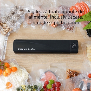 Mașină de vidat alimente, model fkj123, sigilare