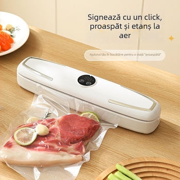 Mașină de vidat pentru uz casnic pentru conservarea alimentelor și hranei pentru animale, dispozitiv compact de sigilare termică, 90 W, 110-220 V, carcasă ABS, capacitate 500–1000 ml