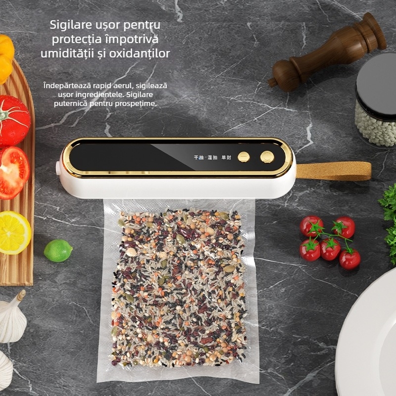 Mașină de vidare fără fir cu alimentare USB, carcasă ABS, 40W, capacitate sub 500 ml