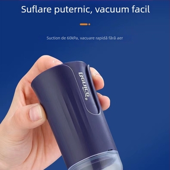 Pompa de vid manuală pentru sigilarea pungilor, model BNS-118, 70W, 5V, carcasă ABS, 0,2 kg