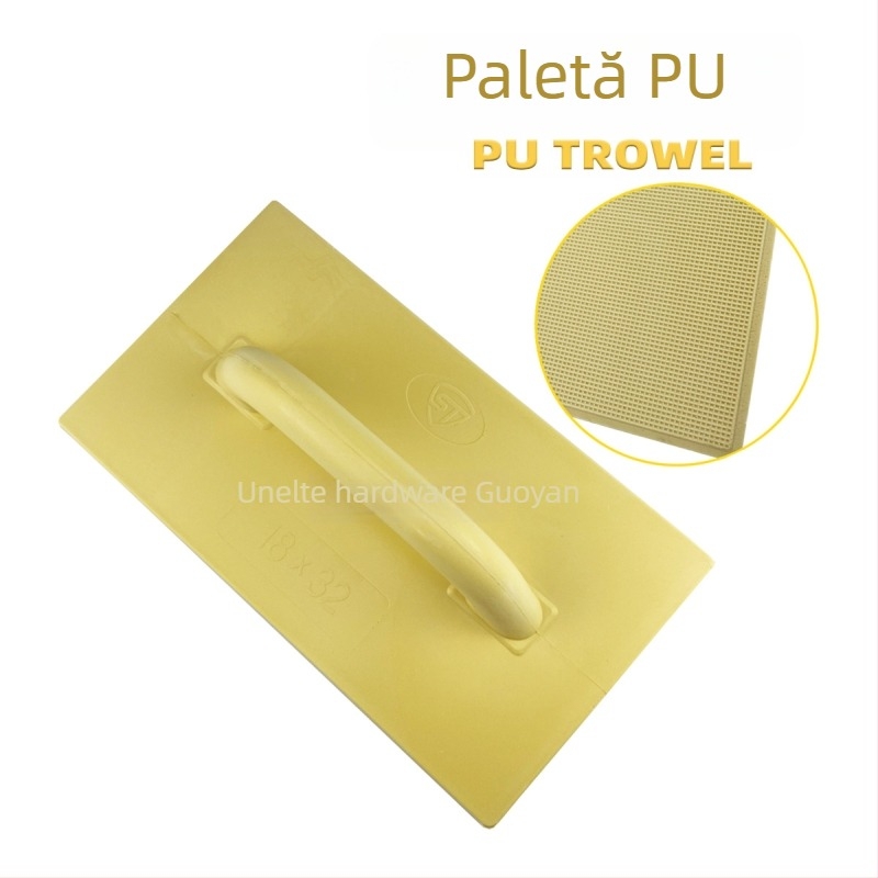 Cuțit de zidărie cu placă PU pentru mortar pe pereți, instrument de construcții