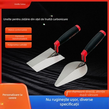 Șpaclu pentru tencuială din oțel inoxidabil – plat și ascuțit, grosime 1,2 mm, marca Tep