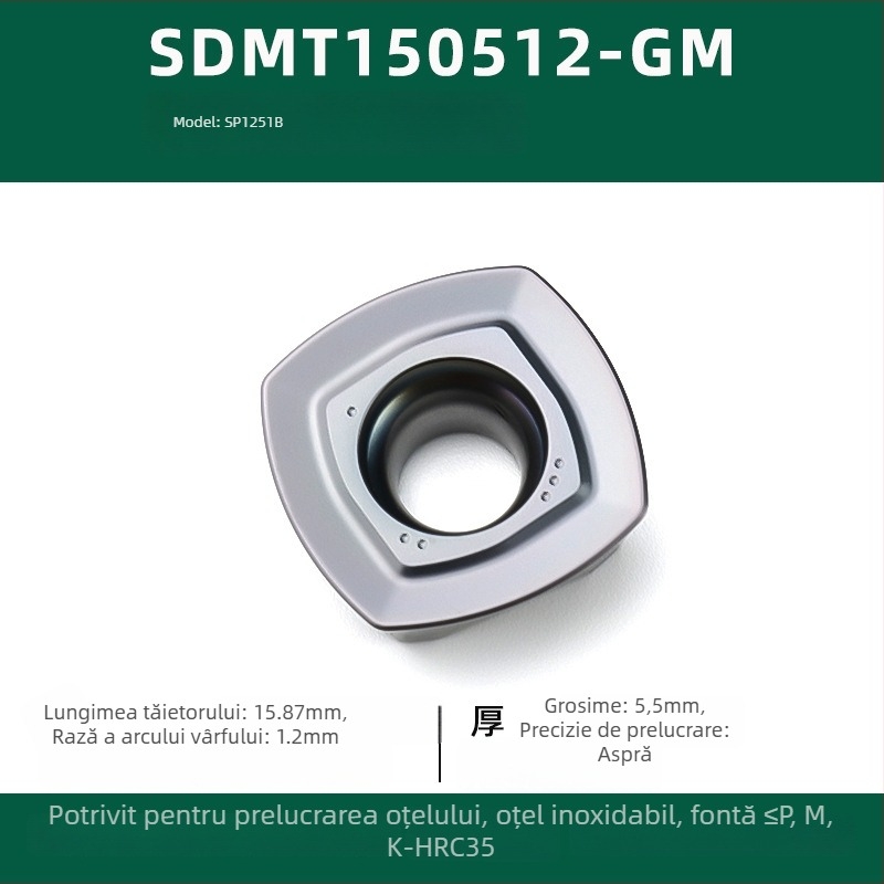 Sruipu SDMT freză cu formă de barcă 1205/1505, unealtă CNC rezistentă la uzură