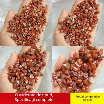 Pietriș natural din agat pentru decor de acvariu și ghivece, 100–500 g, suprafață lustruită, stil modern minimalist