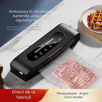 Aparat de vidare pentru alimente - HY-ZKJ002, 110W, 100-220V, corp ABS, vidare și sigilare