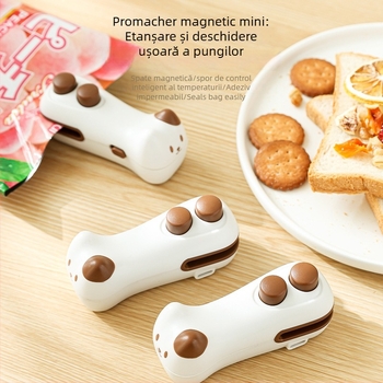 Clips de sigilare Taketani – sigilator de alimente cu mână, stil jacquard animal, lansare 2025