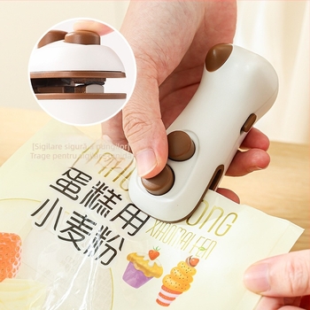 Clips de sigilare Taketani – sigilator de alimente cu mână, stil jacquard animal, lansare 2025